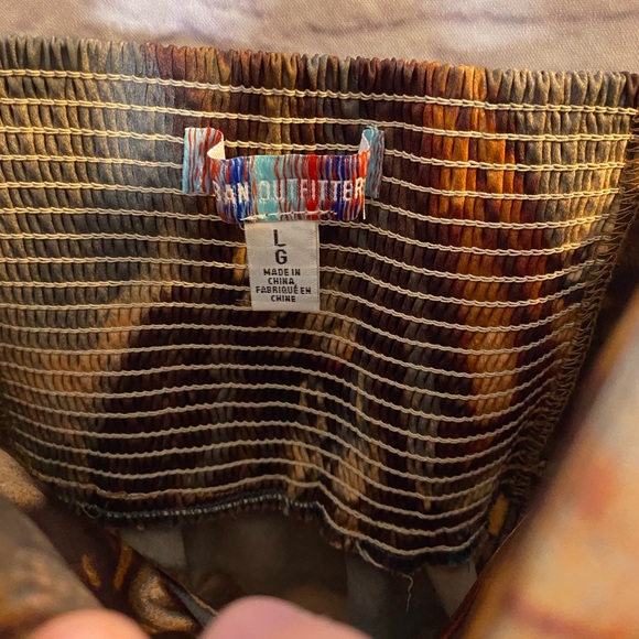 Urban Outfitters Orion Bustier Renaissance Printed Mini Slip Dress Size Large - Picture 6 of 10